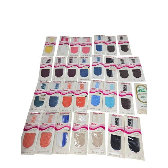 Lot of 30 Deadstock Vintage Seam Tape 3 yds Lace Sewing Tailor Dressmaking - Picture 2 of 6